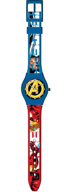 Zegarek analogowy Kids Euroswan w metalowym opakowaniu Avengers MV15782 (8435507834391) - obraz 2