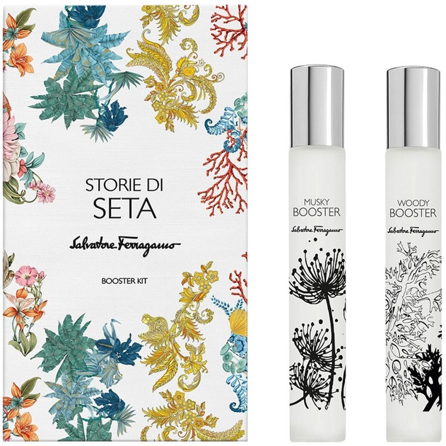 Zestaw miniaturek unisex Salvatore Ferragamo Storie Di Seta Booster Kit Woda perfumowana 2 x 10 ml (8052464890491) - obraz 1