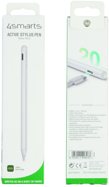 Rysik 4smarts Pencil Pro 3 White (540565) - obraz 2