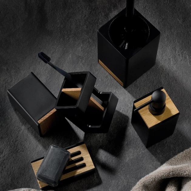 Органайзер для ванної Kela Cube чорний (23687) (4025457236877) - зображення 5
