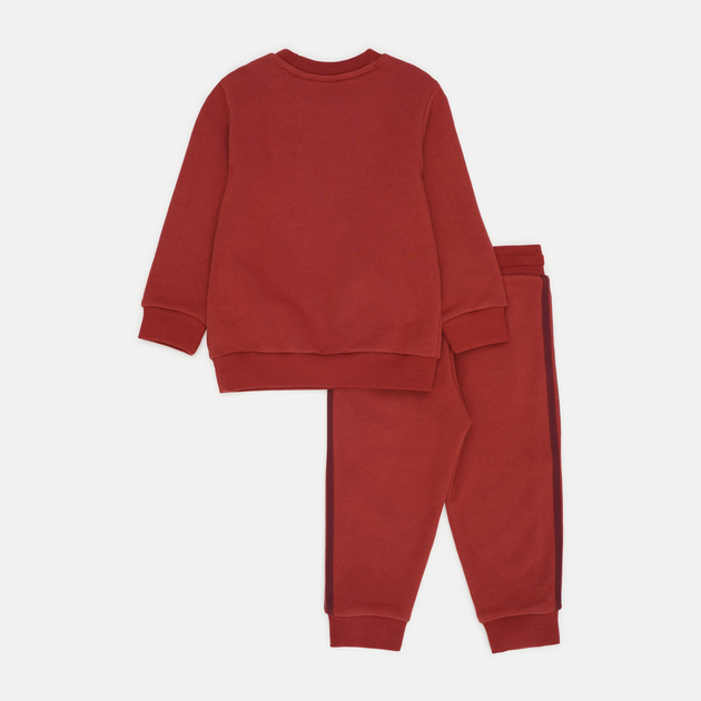 Детский спортивный костюм (свитшот + штаны) Adidas Crew Set JC6507 92-98 см Красный (4067891198120) 