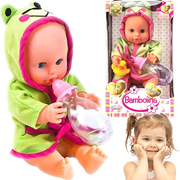 Лялька Anek Smily Play той, що пісяє, із качечкою та пляшечкою BD1811 84777 (4895167984777) - зображення 3