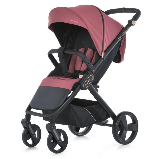 Детская прогулочная коляска EL CAMINO DYNAMIC PRO ME 1053-3 Dusty Rose , коляска-книжка всесезонная розовая - изображение 1