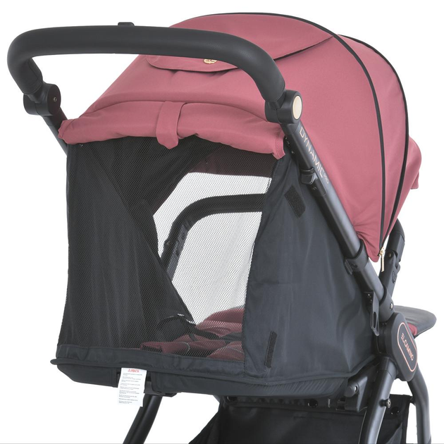 Детская прогулочная коляска EL CAMINO DYNAMIC PRO ME 1053-3 Dusty Rose , коляска-книжка всесезонная розовая - изображение 11