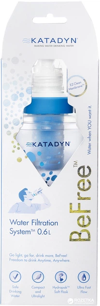 Фляга-фільтр Katadyn BeFree 0.6 л Transparent (7612013199461) - зображення 8