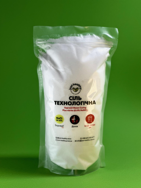 Соль премиум класса Just Healthy "технологическая" Suprasel N2+K3 (BACON), пакет 1 кг - изображение 2
