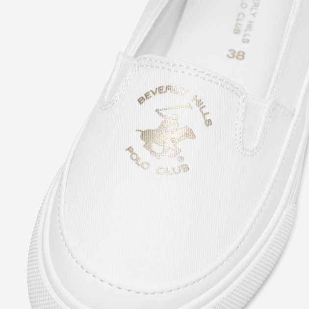 Женские слипоны Beverly Hills Polo Club W-24MVS5023 36 23.7 см Белые (5905588557104) - изображение 7