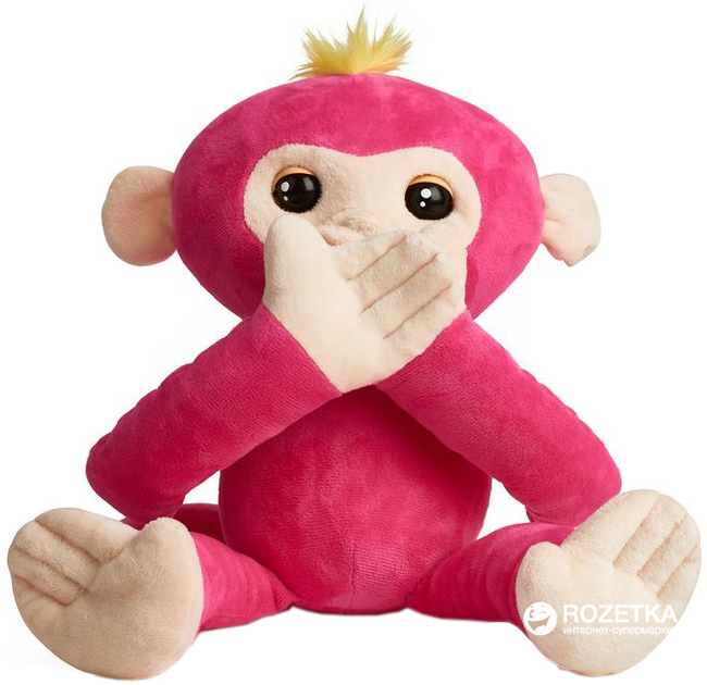 М'яка інтерактивна мавпочка-обіймашка WowWee Fingerlings Белла 35 см рожева (0771171135326) - зображення 3