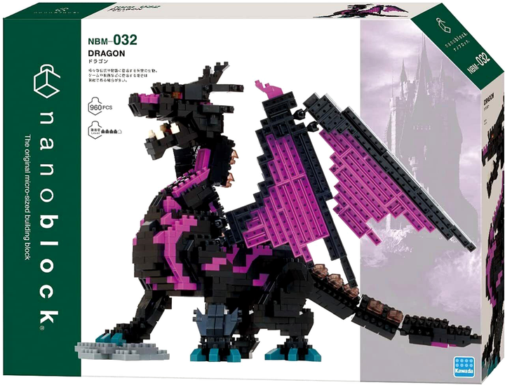 Klocki Nanoblock deluxe smok 960 elementów (4972825221648) - obraz 1