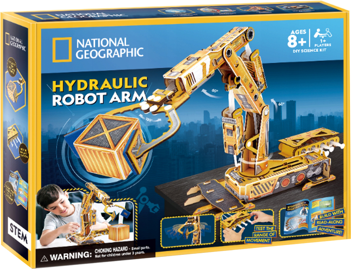 Klocki Cubic Fun 3d natgeo stemrobot hydrauliczny ramię 120 elementów (6944588210922) - obraz 1