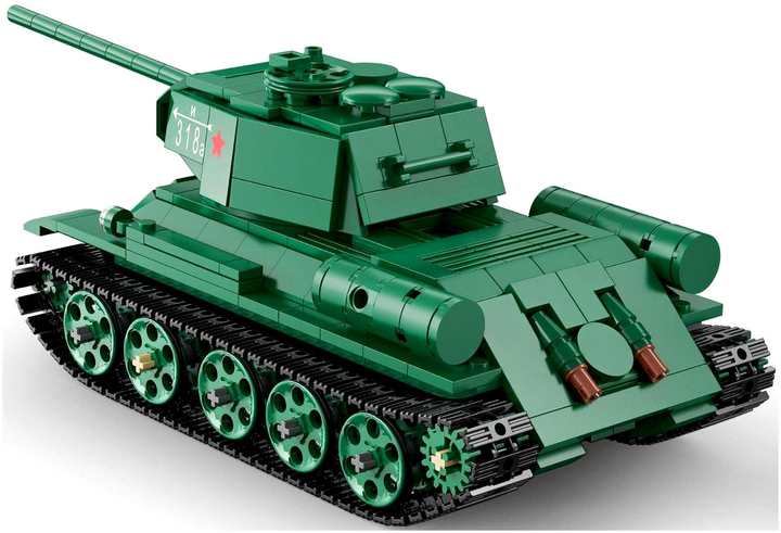 Конструктор Cada Master T-34 Medium Tank RC Зелений 722 елементи (6948061927093) - зображення 6