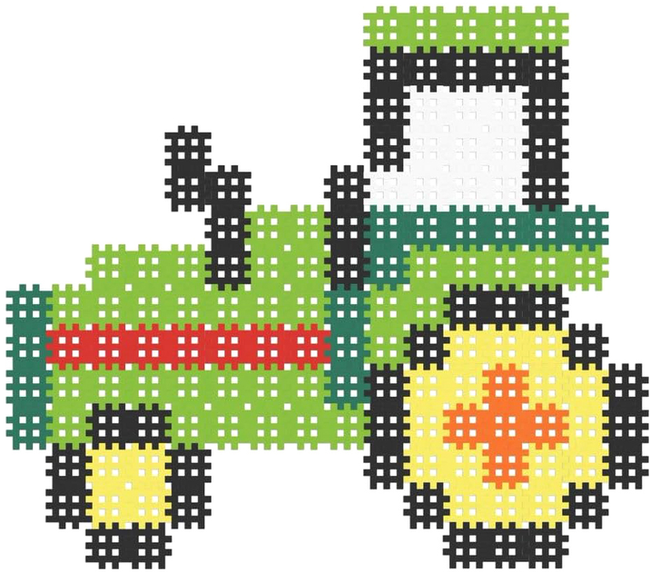 Klocki Marioinex micro waffle Traktor Wielokolorowy 150 elementów (5903033903483) - obraz 3