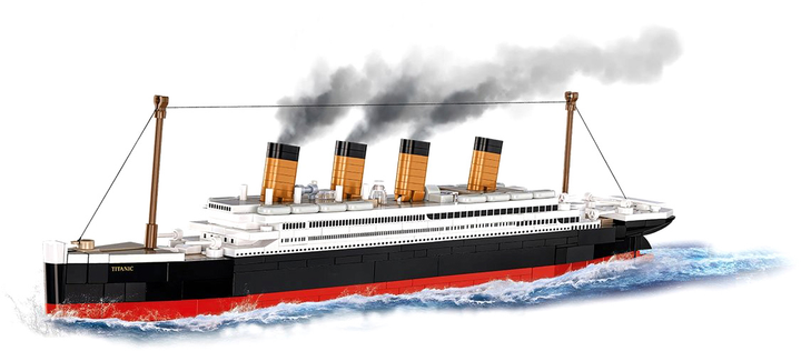 Конструктор Cobi Hc R.M.S. Titanic біло-чорний 593 елементи (5902251016807) - зображення 4