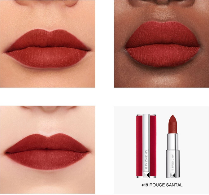 Szminka do ust Givenchy Le Rouge Deep Velvet matowa 19 Rouge Santal 3.4 g (3274872432093) - obraz 4