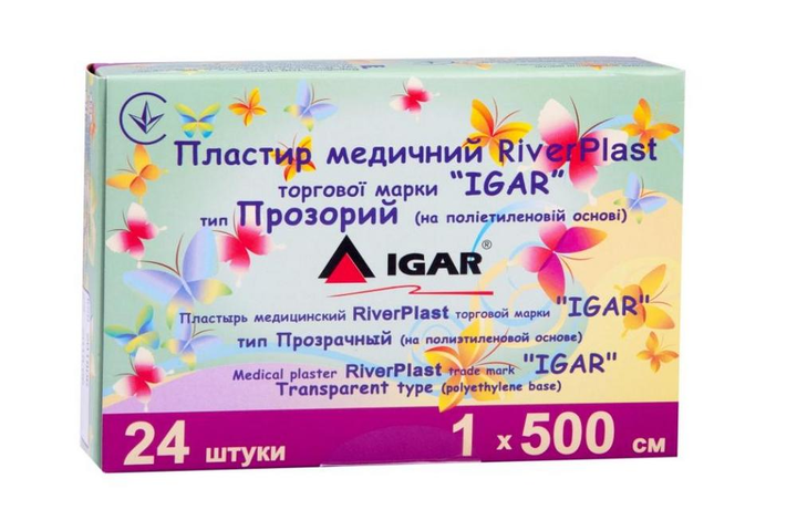 Пластырь медицинский RiverPlast "IGAR" тип Прозрачный (на полиэтиленовой основе) 1 х 500 см - изображение 2