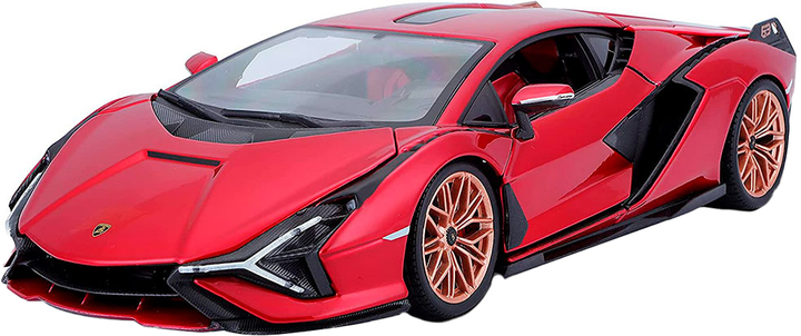 Автомодель Bburago Lamborghini Sian FKP 37 1:18 Червона (4893993002658) - зображення 1