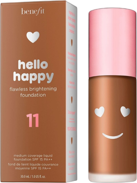 Тональна основа Benefit Hello Happy SPF15 11 Dark Neutral 30 мл (602004105691) - зображення 3
