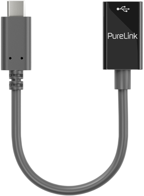 Adapter PureLink iSeries USB-C - USB-A 3.2 Gen 1 0.1m Black (IS231) - obraz 1