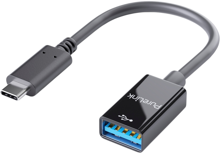 Adapter PureLink iSeries USB-C - USB-A 3.2 Gen 1 0.1m Black (IS231) - obraz 2