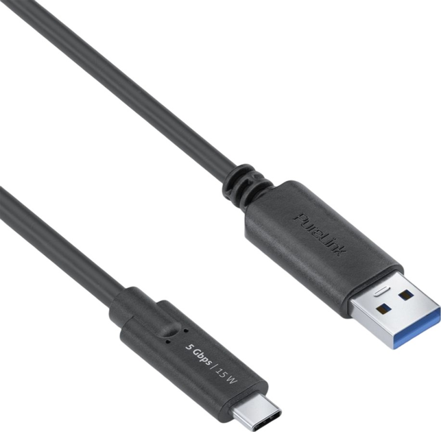 Кабель PureLink iSeries Premium USB-A - USB-C 2 м Black (IS2601-020) - зображення 2