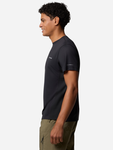 Футболка спортивна довга чоловіча Columbia Zero Rules Light SS Crew 2118501010 XL Чорна (195982266299) - зображення 3
