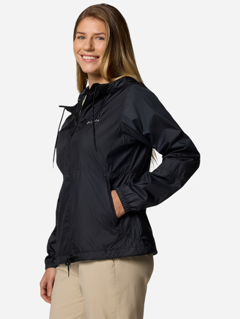 Спортивна вітровка з капюшоном жіноча Columbia Flash Forward II Windbreaker 2116531010 XS Чорна (195982367521) - зображення 3