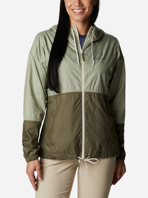 Спортивна вітровка з капюшоном жіноча Columbia Flash Forward II Windbreaker 2116531348 S Оливкова (195982367712) - зображення 3