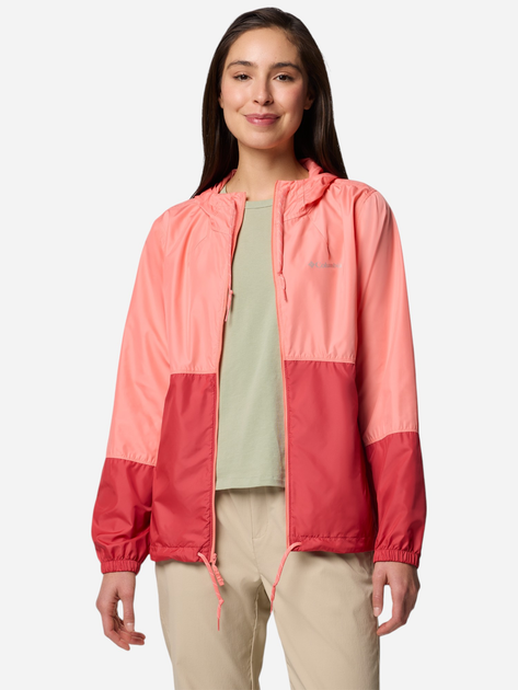 Спортивна вітровка з капюшоном жіноча Columbia Flash Forward II Windbreaker 2116531685 XS Червоний/Кораловий (195982367873) - зображення 3