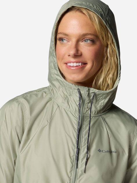 Kurtka wiatrówka damska sportowa z kapturem Columbia Flash Forward II Windbreaker 2116531348 XL Oliwkowa (195982367682) - obraz 7