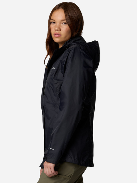 Kurtka wiatrówka damska sportowa z kapturem Columbia Pouring Adventure III Jacket 2117191010 L Czarna (195981775358) - obraz 4