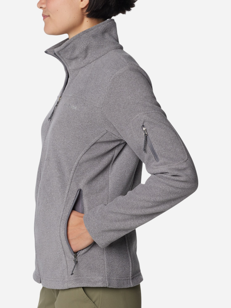 Bluza damska rozpinana streetwear z kołnierzykiem Columbia Fast Trek II Jacket 1465351024 XS Szara (195980411769) - obraz 3