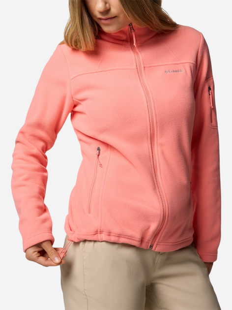 Толстовка на блискавці без капюшона жіноча Columbia Fast Trek II Jacket 1465351685 L Персикова (195982089775) - зображення 4