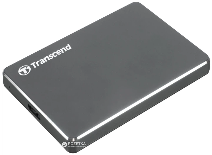 Жорсткий диск Transcend StoreJet 25C3 1TB 5400rpm TS1TSJ25C3N 2.5" USB 3.0 External Iron Gray - зображення 4