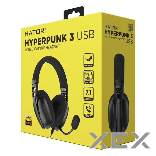 Навушники Hator Hyrerpunk 3 Hi-Res USB 7.1 Black (ESH10) - Фото 8 Навушники Hator Hyrerpunk 3 Hi-Res USB 7.1 Black (ESH10) - зображення 8