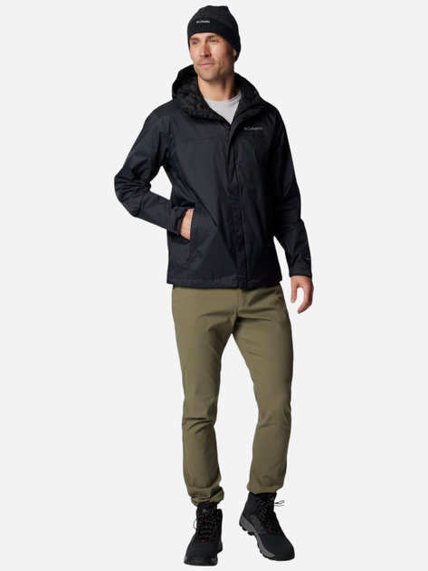 Kurtka wiatrówka męska sportowa Columbia Watertight II Jacket 1533898012 S Czarna (195981070408) - obraz 3