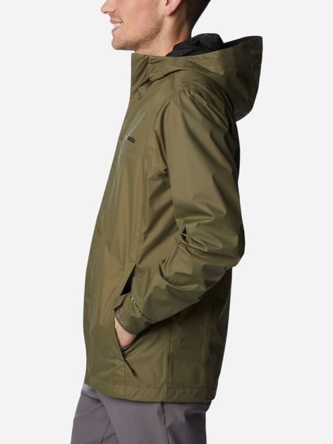 Kurtka wiatrówka męska sportowa Columbia Watertight II Jacket 1533898399 L Oliwkowa (195981070521) - obraz 3