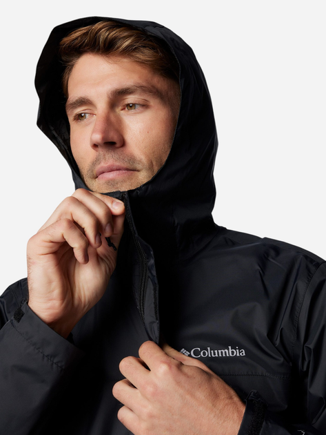 Спортивна вітровка чоловіча Columbia Watertight II Jacket 1533898012 XL Чорна (195981070415) - зображення 6