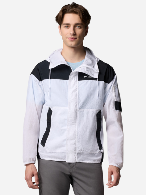 Спортивна вітровка чоловіча Columbia Challenger II Windbreaker 2071553100 XL Білий/Чорний (195982333137) - зображення 1