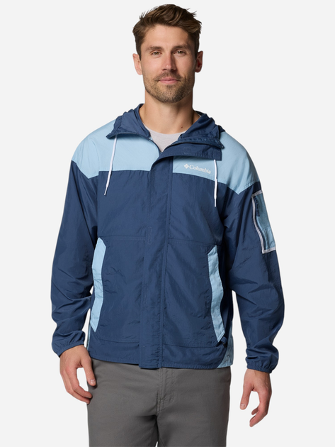 Спортивна вітровка чоловіча Columbia Challenger II Windbreaker 2071553478 L Синя (195982330945) - зображення 1