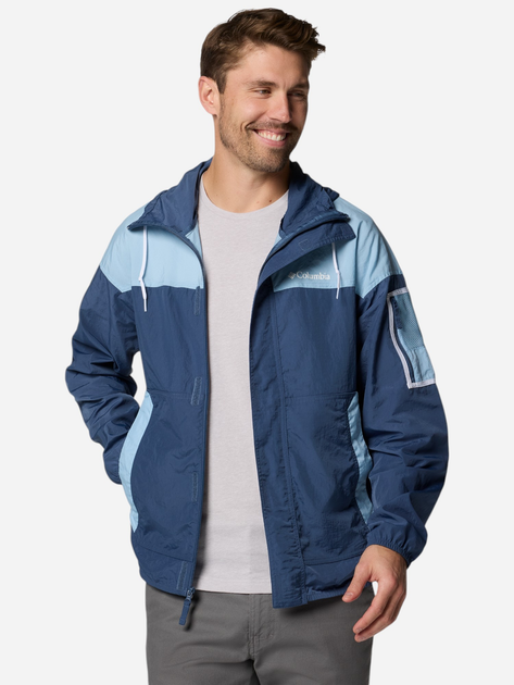 Спортивна вітровка чоловіча Columbia Challenger II Windbreaker 2071553478 L Синя (195982330945) - зображення 3