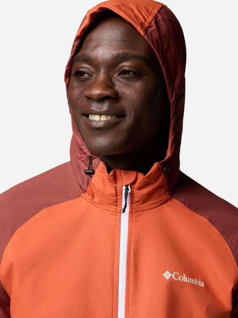 Kurtka wiatrówka męska sportowa Columbia Panther Creek II Jacket 2140381013 M Czarny/Pomarańczowy (195982622347) - obraz 5