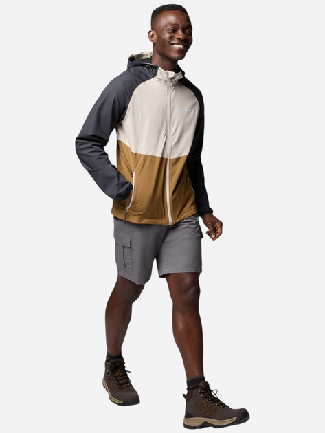Спортивна вітровка чоловіча Columbia Panther Creek II Jacket 2140381257 M Кремовий/Коричневий (195982622293) - зображення 5