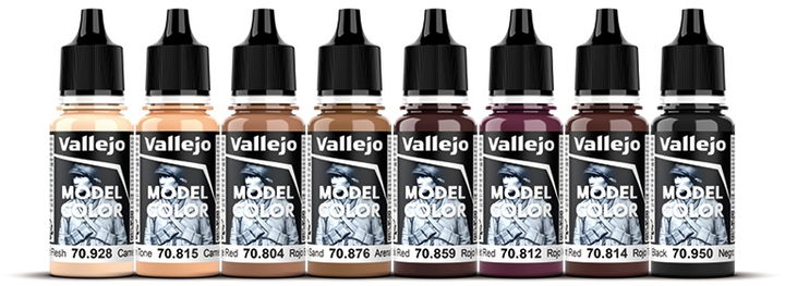 Zestaw farb akrylowych Vallejo Model Color 70.119 Figure - Face Painting 8 x 18 ml (8429551701198) - obraz 2