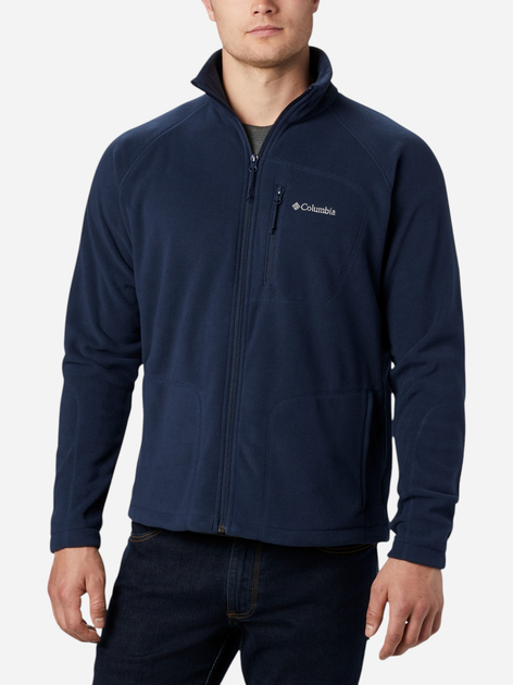 Bluza męska rozpinana streetwear z kołnierzykiem Columbia Fast Trek II Full Zip Fleece 1420421468 S Granatowa (193553188186) - obraz 1