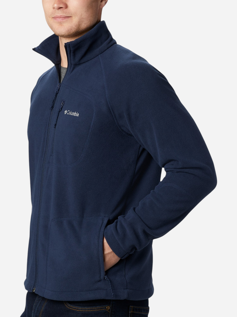 Толстовка на блискавці чоловіча Columbia Fast Trek II Full Zip Fleece 1420421468 S Темно-синя (193553188186) - зображення 3