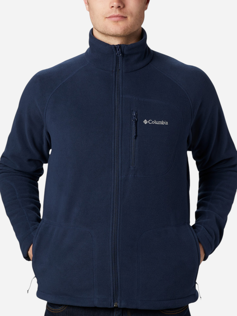 Толстовка на блискавці чоловіча Columbia Fast Trek II Full Zip Fleece 1420421468 S Темно-синя (193553188186) - зображення 4