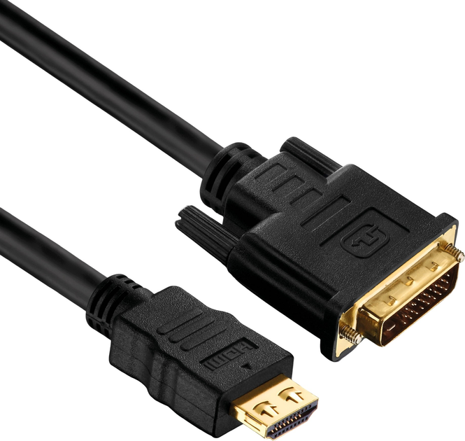 Kabel PureLink PureInstall 2K HDMI - DVI-D Dual Link 0.5 m Black (PI3000-005) - obraz 2