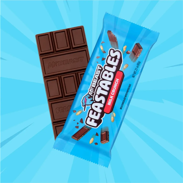 Шоколад Feastables Mr Beast Bar Milk Chocolate Crunch 60 г - изображение 2