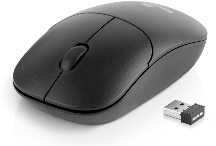 Мышь Real-El RM-311W Wireless Black (EL123200041) - изображение 2