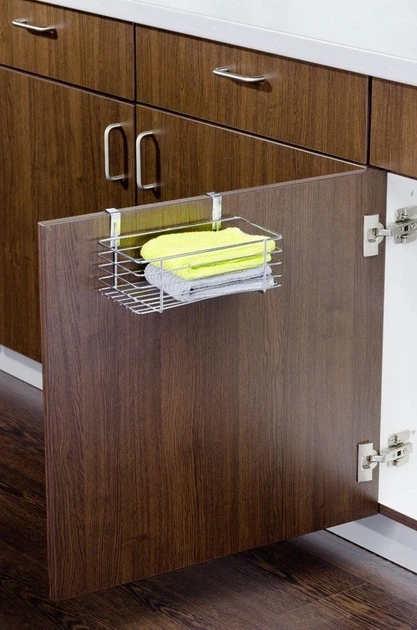 Półka kuchenna Wenko na drzwi pod zlewozmywak srebrna (4008838234501) - obraz 5